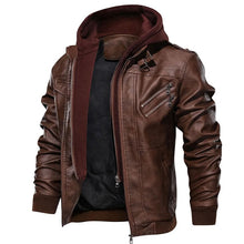 Load image into Gallery viewer, Brand Oblique Zipper Motorcycle Leather Jacket