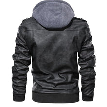 Load image into Gallery viewer, Brand Oblique Zipper Motorcycle Leather Jacket