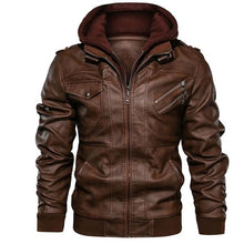Load image into Gallery viewer, Brand Oblique Zipper Motorcycle Leather Jacket