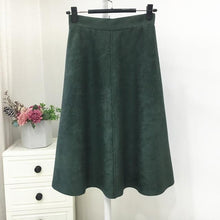 Load image into Gallery viewer, Black Green Flare Fashion Skirt