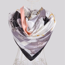 Load image into Gallery viewer, Elegent Women Large Square Silk Scarf