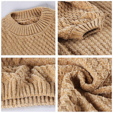 Load image into Gallery viewer, Chenille Lantern Sleeve Solid Sweater