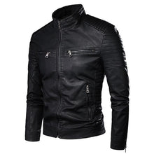 Load image into Gallery viewer, Men Leather Jacket Autumn New Motorcycle