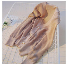 Load image into Gallery viewer, V Neck Sueter Mujer Buttons Sweater