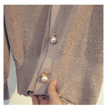 Load image into Gallery viewer, V Neck Sueter Mujer Buttons Sweater