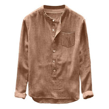 Load image into Gallery viewer, Long Sleeve Top Blouse Khaki Shirt