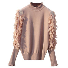 Load image into Gallery viewer, Ruffled Collar Knitted Women Sweater
