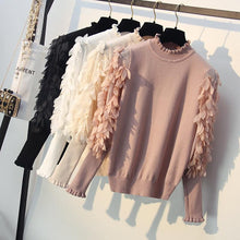 Load image into Gallery viewer, Ruffled Collar Knitted Women Sweater