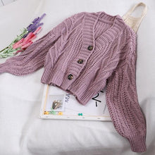 Load image into Gallery viewer, Women's Knit Cardigan Sweater