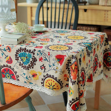 Load image into Gallery viewer, Classical Cotton Linen Tablecloths Rectangle