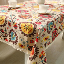 Load image into Gallery viewer, Classical Cotton Linen Tablecloths Rectangle