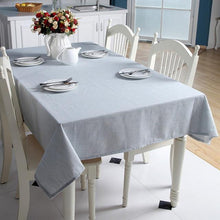 Load image into Gallery viewer, Korean Cotton Linen Tablecloth Solid