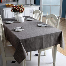 Load image into Gallery viewer, Korean Cotton Linen Tablecloth Solid
