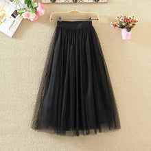 Load image into Gallery viewer, Elastic High Waist Tulle Mesh Skirt
