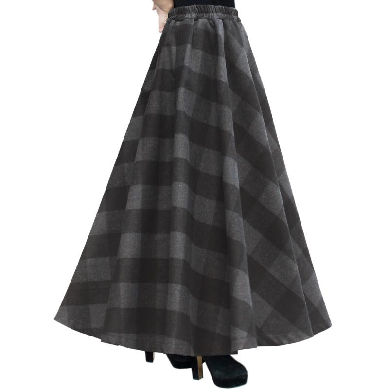 Long Maxi Thick A-line Skirts