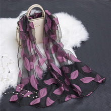 Load image into Gallery viewer, Beach Organza Gauze Lace Hollow Scarf
