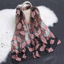 Load image into Gallery viewer, Beach Organza Gauze Lace Hollow Scarf
