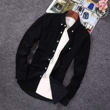 Load image into Gallery viewer, Men&#39;s Corduroy Stand Collar Shirts
