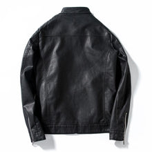 Load image into Gallery viewer, Spring Autumn Biker Leather Jacket Men
