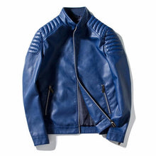 Load image into Gallery viewer, Spring Autumn Biker Leather Jacket Men
