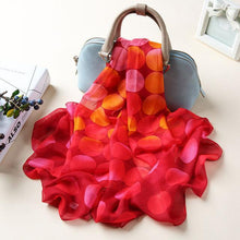 Load image into Gallery viewer, Autumn Long Dots Printed Shawl Scarf
