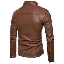 Load image into Gallery viewer, Men Leather Jacket Autumn New Motorcycle
