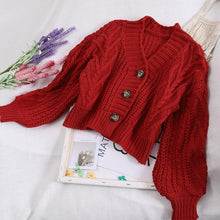 Load image into Gallery viewer, Women&#39;s Knit Cardigan Sweater
