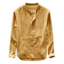 Load image into Gallery viewer, Long Sleeve Top Blouse Khaki Shirt
