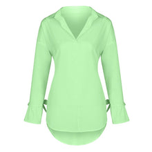 Load image into Gallery viewer, Plain Print Blouse Plus Size Shirt
