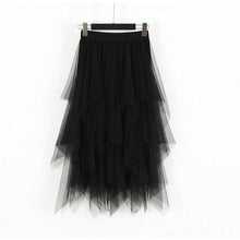 Load image into Gallery viewer, Women Irregular Hem Mesh Tutu Skirt
