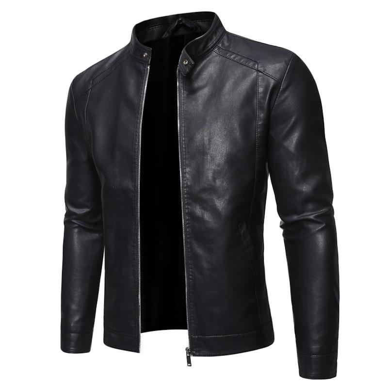 New Men's Jacket Winter leather