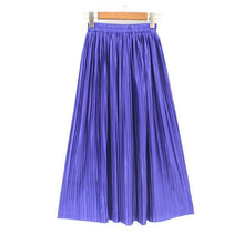 Load image into Gallery viewer, High Waist Pleated Maxi Skirt
