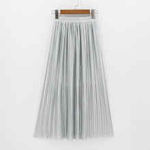 Load image into Gallery viewer, High Waist Pleated Maxi Skirt
