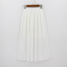 Load image into Gallery viewer, High Waist Pleated Maxi Skirt
