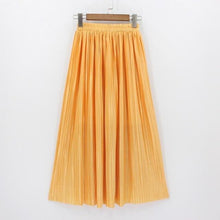 Load image into Gallery viewer, High Waist Pleated Maxi Skirt
