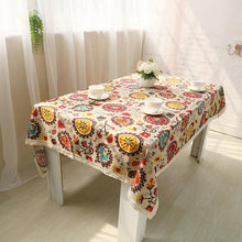 Load image into Gallery viewer, Classical Cotton Linen Tablecloths Rectangle

