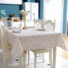 Load image into Gallery viewer, Red Snowflakes Christmas Table Cloth
