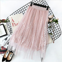 Load image into Gallery viewer, A-line Tutu Lace Mesh Skirt
