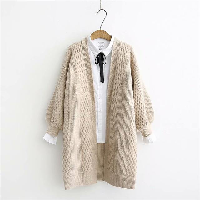 Sleeve Open Stitch Loose Sweater