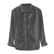 Load image into Gallery viewer, Long Sleeve Button Pocket Shirts
